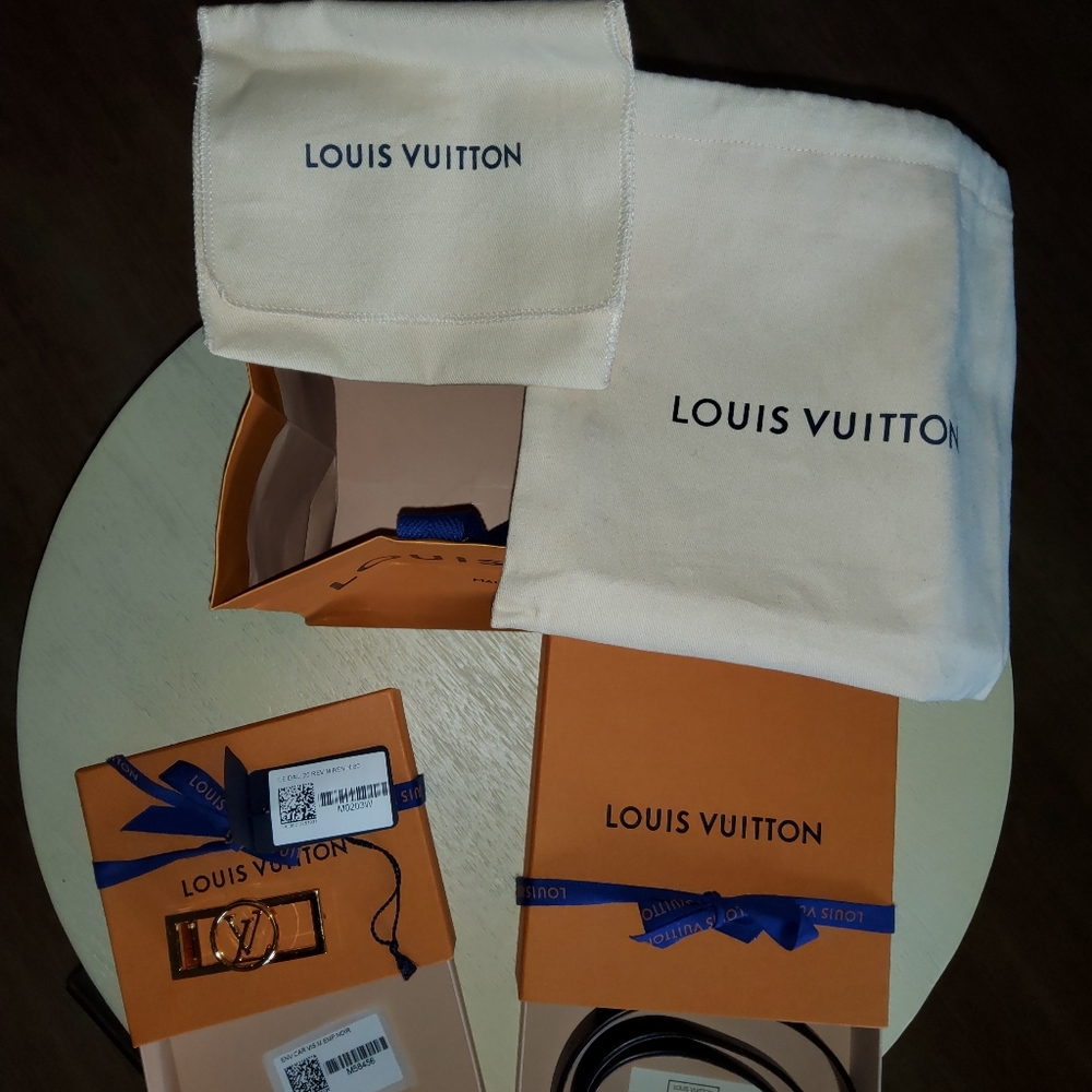 Louis Vuitton black reversible Daphne belt & Buckle - Picture 7 of 7